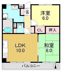 ヴィラ中谷の物件間取画像